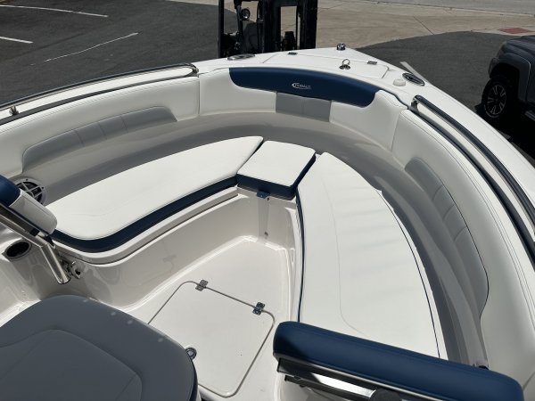 Generally, a Sportfisherman will be a large craft with a fly bridge and outriggers designed to pursue big game fish.  These will be 35 feet up in length and contain all of the amenities to handle heavy blue water.