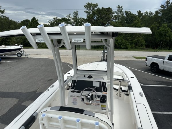 A bay boat is a small open boat usually outboard powered and used to navigate and fish salt water bays.