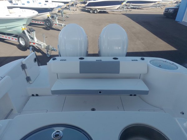 Center console is an open hull boat where the console of the boat is in the center. The boat deck surrounds the console so that a person can walk all around the boat from stern to bow with ease. Most center consoles are powered by outboard motors.