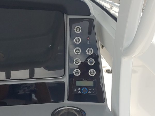 Center console is an open hull boat where the console of the boat is in the center. The boat deck surrounds the console so that a person can walk all around the boat from stern to bow with ease. Most center consoles are powered by outboard motors.