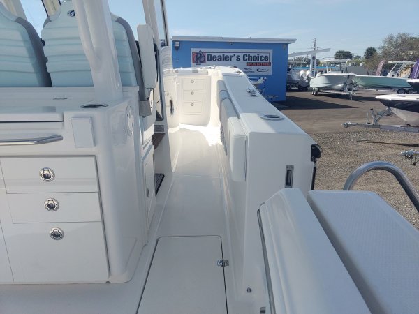 Any boat specifically designed for fishing in salt water.