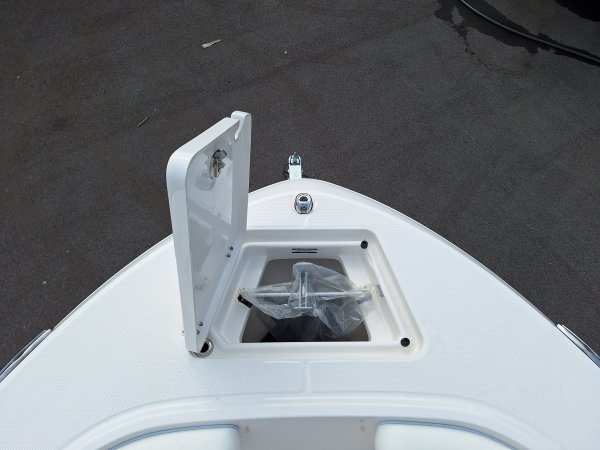 Glass fibers either loose or woven, reinforced with resin and used in the construction of many boats.